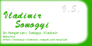 vladimir somogyi business card